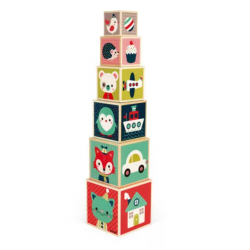Pyramide 6 cubes Baby Forest