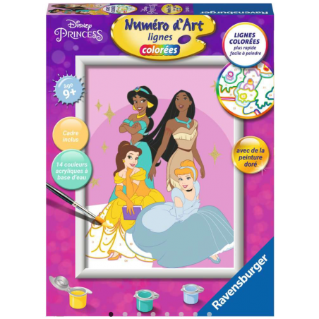 Numéro d'Art - 18x24cm - Princesses Disney